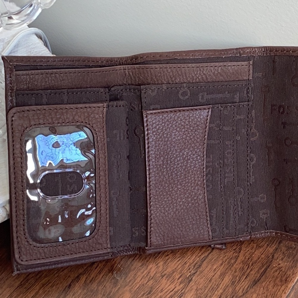 Fossil Vintage Brown cowhide Leather Wallet - Picture 16 of 16